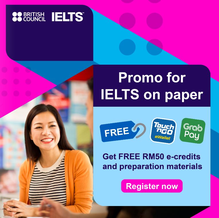 Promo for IELTS on paper IELTS Asia British Council